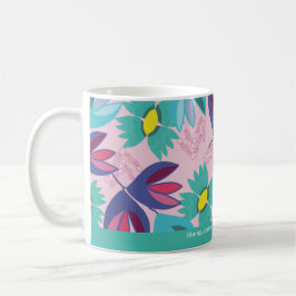 anpassad citat floral grön modern krokus feminin   kaffemugg