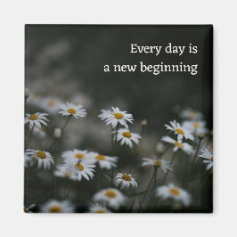 Anpassad Citat / Personlig Daisy Blomma Magnet