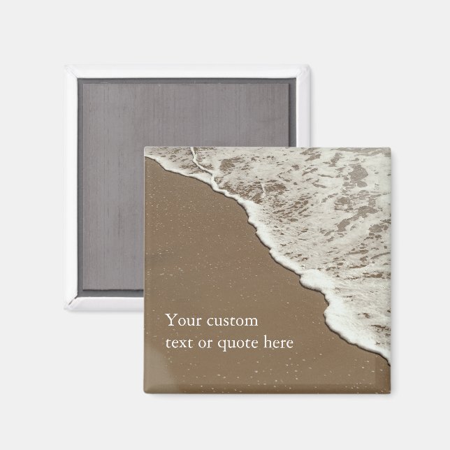 Anpassad Citat / Personlig strandsand Magnet (Front/Back)