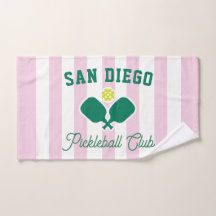 Anpassad City Pickleball Preppy Sportshandduk