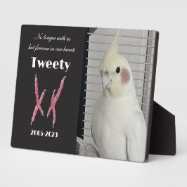 Anpassad Cockatiel-Fotominnestavla 