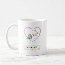 Anpassad Cosmic Heart Namn Mugg