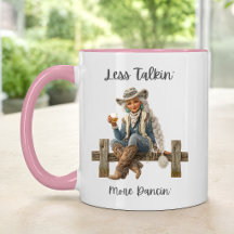 Anpassad Cowgirl-mugg – Mindre snack, mer dans