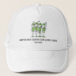 Anpassad Dam Golf League Hat w/Season Keps