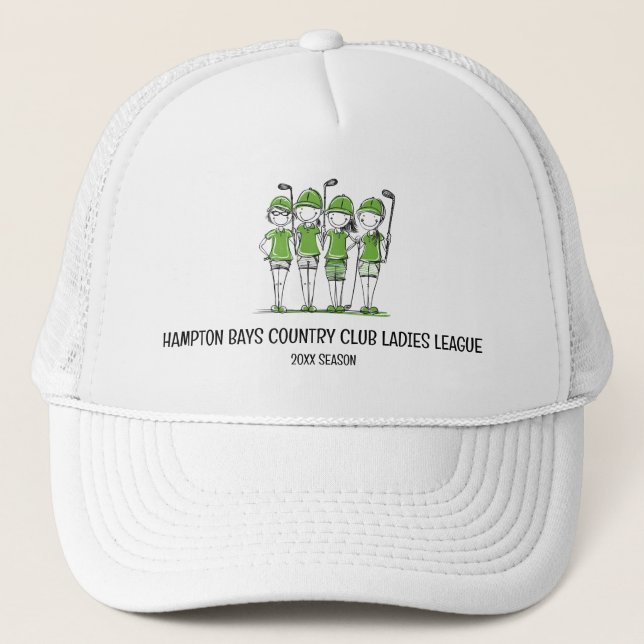 Anpassad Dam Golf League Hat w/Season Keps (Framsida)