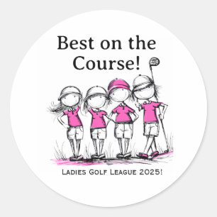 Anpassad Damgolf Liga Utmärkelse Klistermärke