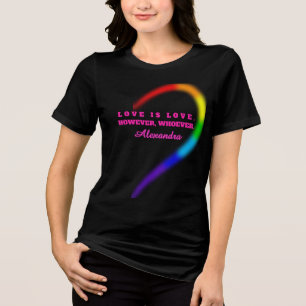 Anpassad damtröja för par med namn - Höger halva T Shirt