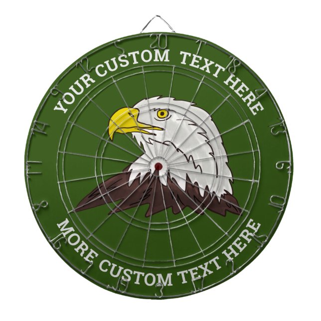 Anpassad darttavla med logotyp för amerikansk örnf (Framsidan)