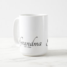 Anpassad Datum Grundad Mormor Svart Skrift