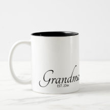 Anpassad Datum Grundad Mormor Svart Skrift