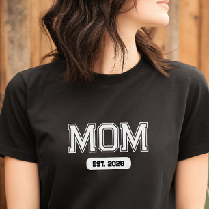 Anpassad Datum Ny Mamma T Shirt