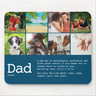 Anpassad definition för pappa fars dag foto Blå Musmatta