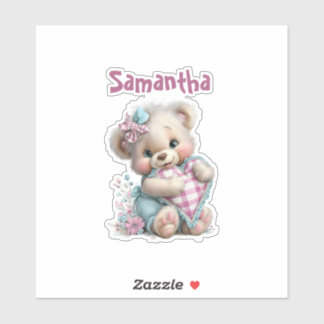 Anpassad dekal Teddybjörn Baby Shower