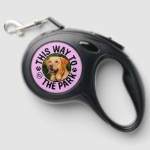 Anpassad 'Den här vägen till parken' hundrem
