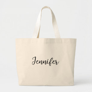 Anpassad design, anpassad text Personlig stor Jumbo Tygkasse
