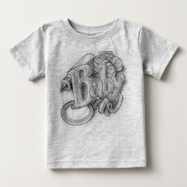 Anpassad design Baby Onsie T Shirt (Framsida)
