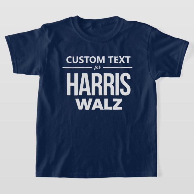 Anpassad design för Harris Walz T Shirt (Laydown)