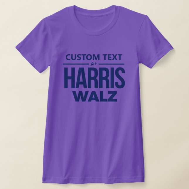 Anpassad design för Harris Walz T Shirt (Laydown)
