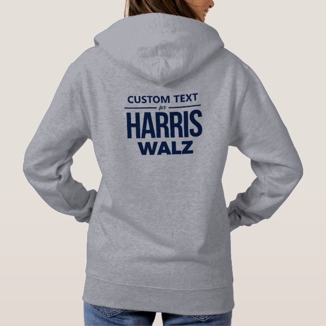 Anpassad design för Harris Walz T Shirt (Baksida)