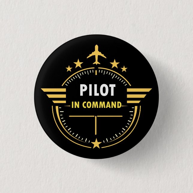 Anpassad design för pilotmugg – Helt redigerbar  Knapp (Framsida)