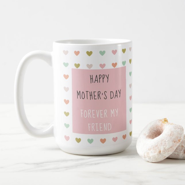 Anpassad design Heart Motif - Mors dag Kaffemugg (Med munk)