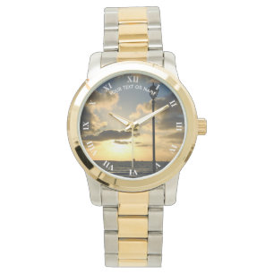 Anpassad design med eget foto och text armbandsur