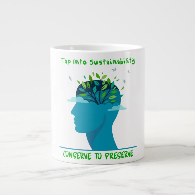 Anpassad design Mugg för Hållbarhetsproffs Jumbo Mugg (Framsidan)
