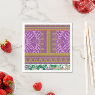 Anpassad design Napkins Färgfläckig Rand Pappersservett