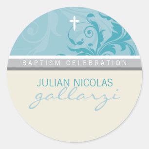 ANPASSAD DESIGN:: Suzana klistermärke:: posh Runt Klistermärke