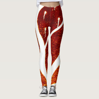 Anpassad design VID ÖPPENHJÄRTIGEN MOTHE. Damasker Leggings