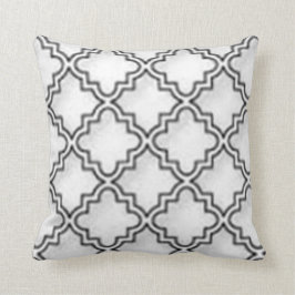 "ANPASSAD DESIGNDEKORATIV KUDDE FÖR VIT QUATREFOIL