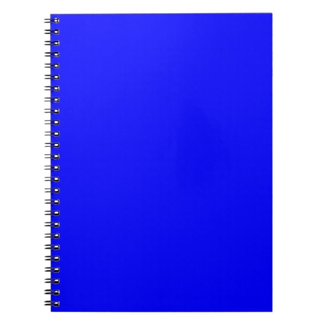 Anpassad designer för Blue Färg Anteckningsbok Med Spiral (Framsidan)