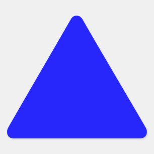 Anpassad designer för Blue Färg Triangelformat Klistermärke