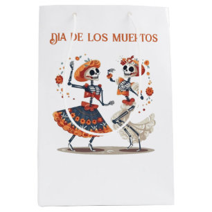 Anpassad Día de los Muertos Dansande Skelettpar