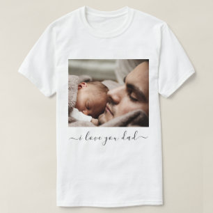 Anpassad Din Pappa T-Shirt med Text - Jag älskar d