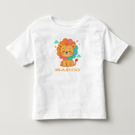 Anpassad djurbild på Lejon med regnbågsbröl T Shirt
