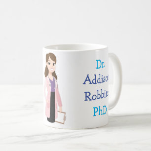 Anpassad Dr (ditt namn) PhD för Studenten Kaffemugg