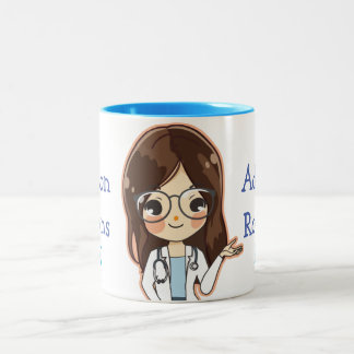 Anpassad Dr (ditt namn) PhD Studenten Två-Tonad Mugg