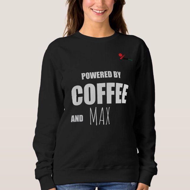 Anpassad Driven av kaffe och [Husdjur Namn]  T Shirt (Framsida)