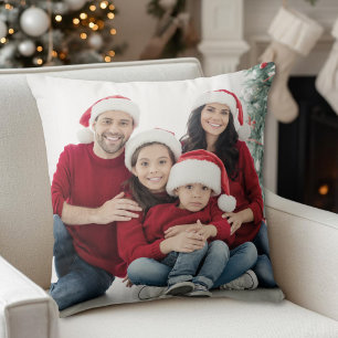 Anpassad dubbelsidig familjefoto kudde