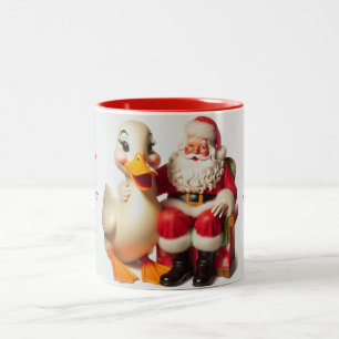 Anpassad Ducky Julmugg Två-Tonad Mugg