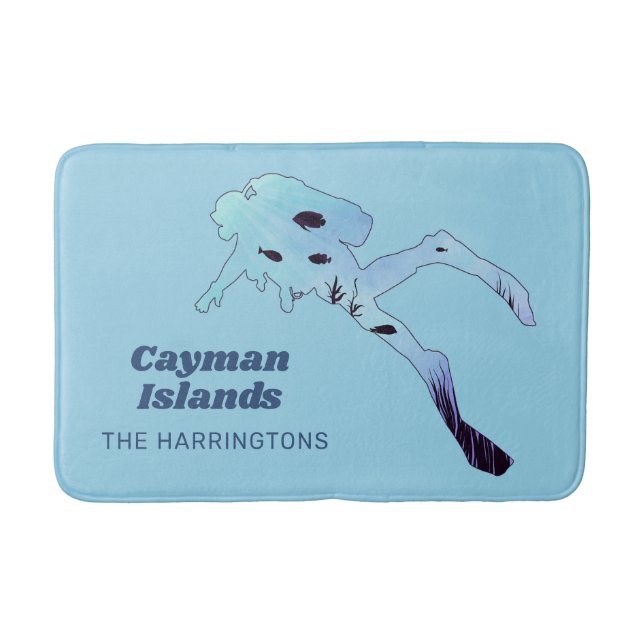 Anpassad Dyka för namn och plats Badrumsmatta (Framsidan)