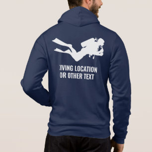 Anpassad Dyka för namn och plats T Shirt