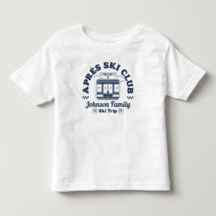 Anpassad Efter Skidåknings Familj Vänner Skidresa  T Shirt