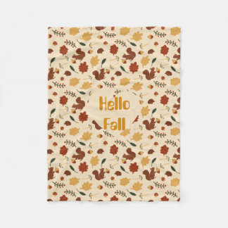 Anpassad ekorrelefall-skog fleecefilt