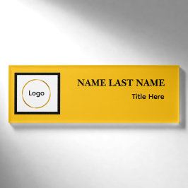 Anpassad Elegant Dammig Blå Vit Magnet Logo