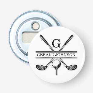 Anpassad Elegant Golfmonogram Flasköppnare