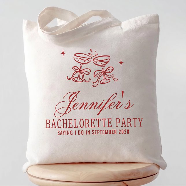 Anpassad Elegant Kalligrafi Sjungbröllopsfest Tygkasse (bridal party tote bag gift, bridesmaid proposal gift tote bag, bachelorette party tote bag gift)