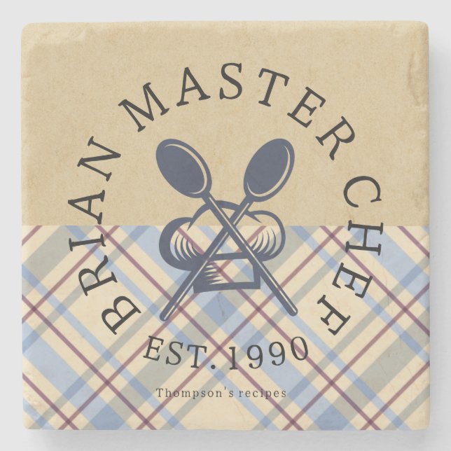 Anpassad elegant klassisk farmhousekonst kraft  stenunderlägg (Framsidan)