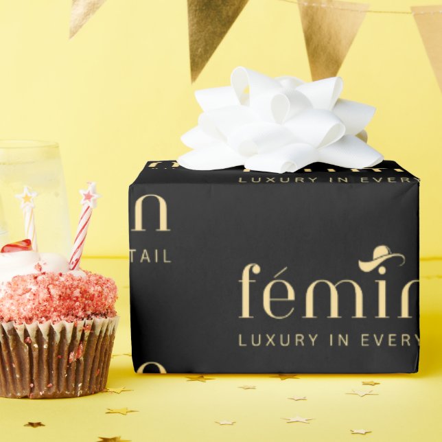 Anpassad Elegant Märkning Inpackningspapper Presentpapper (Födelsedagsfest)